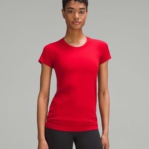 Lululemon Swifly Tech 2.0 Waist Length Dark Red